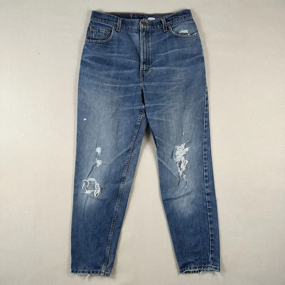 Vintage 90s‎ Levi’s 550 Jeans Women’s 14 Regular Blue Denim Relaxed Tapered Leg